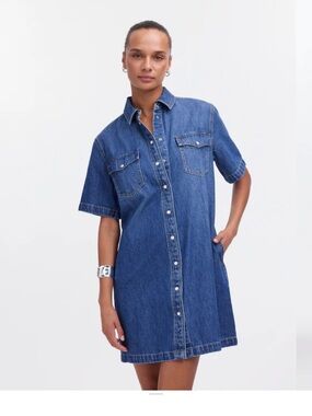 Madewell Oversized Mini Shirtdress